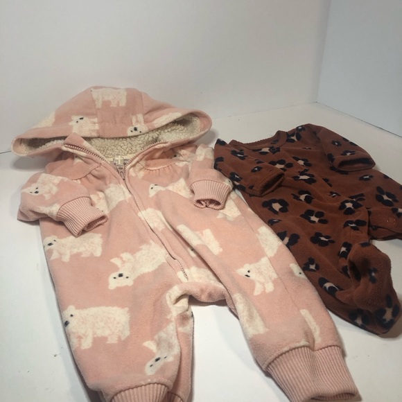 Carters Baby One Pieces 2 Pack (1 Preemie, 1 3m) - Picture 2 of 5